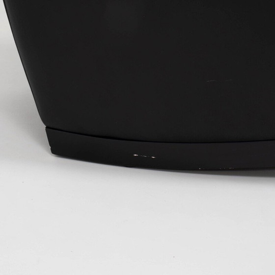 Image 1 of Vintage zwart en rood lederen fauteuil van Franz Romero voor De Sede 1930