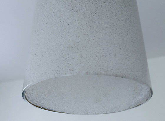 Image 1 of Zeer grote Mid Century glazen hanglamp