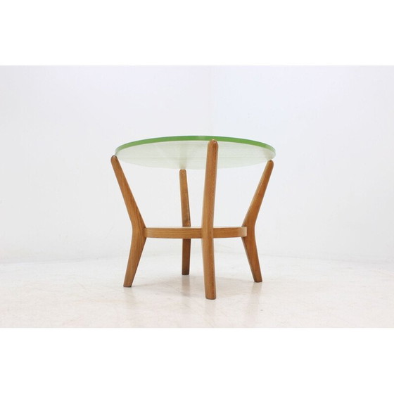 Image 1 of Vintage glazen salontafel van Kropáãek en Koželka, 1960