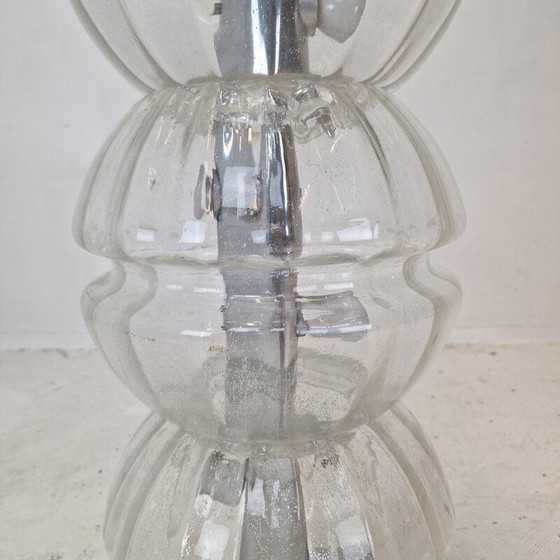 Image 1 of Vintage Space Age glazen vloerlamp, Italië 1980