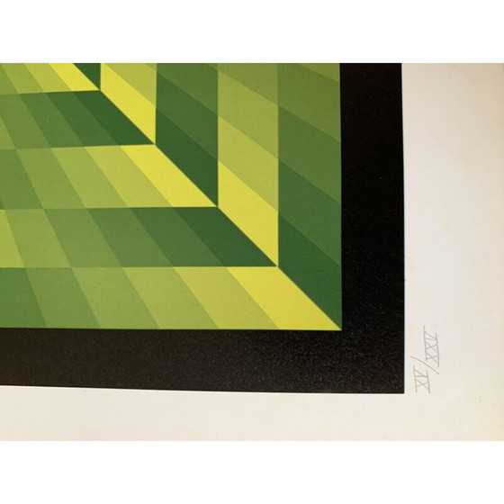 Image 1 of Vintage fotolithografie door Jim Bird, 1972