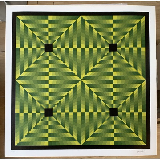 Image 1 of Vintage fotolithografie door Jim Bird, 1972