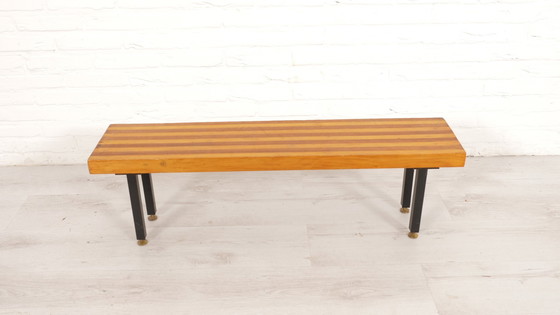 Image 1 of Vintage Bankje | Hout | Bijzettafeltje