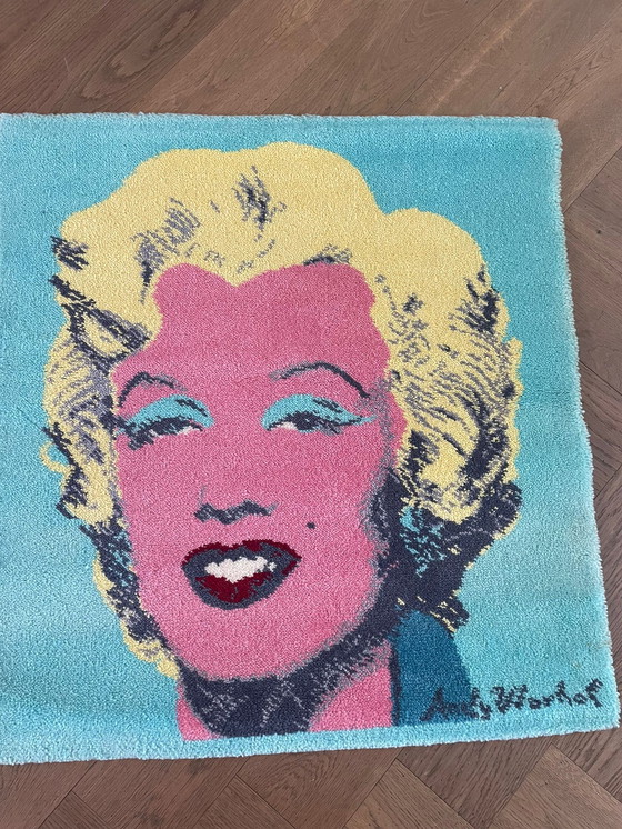 Image 1 of 2x Andy Warhol - gebreide print Marilyn Monroe