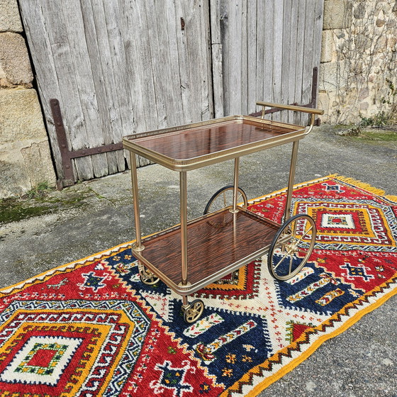 Image 1 of Handgeweven Vintage Kelim Vloerkleed - Turkse Wollen Kelim Vloerkleed Runner-70S