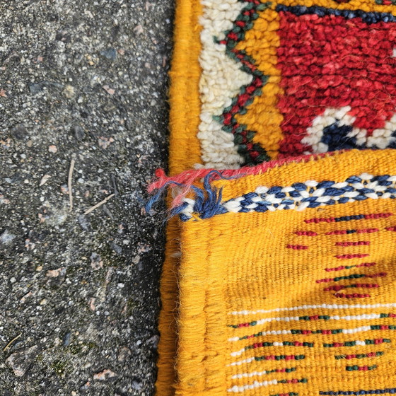 Image 1 of Handgeweven Vintage Kelim Vloerkleed - Turkse Wollen Kelim Vloerkleed Runner-70S