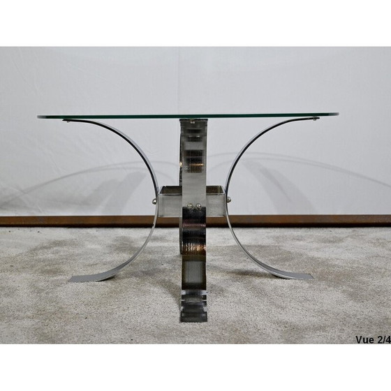 Image 1 of Vintage glazen salontafel, 1960