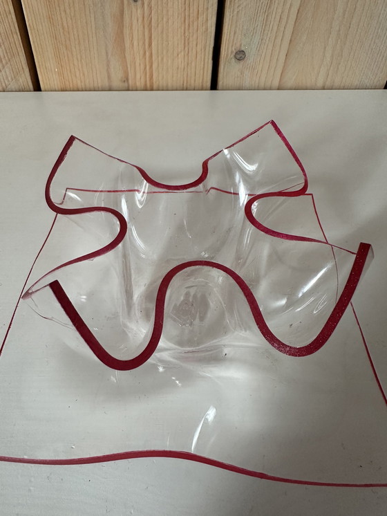 Image 1 of 70s Space Age Plexiglass schaal en schotel 