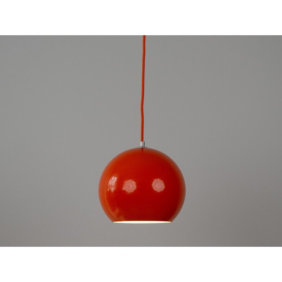 Image 1 of Paar Deense vintage hanglampen Topan van Verner Panton, 1968