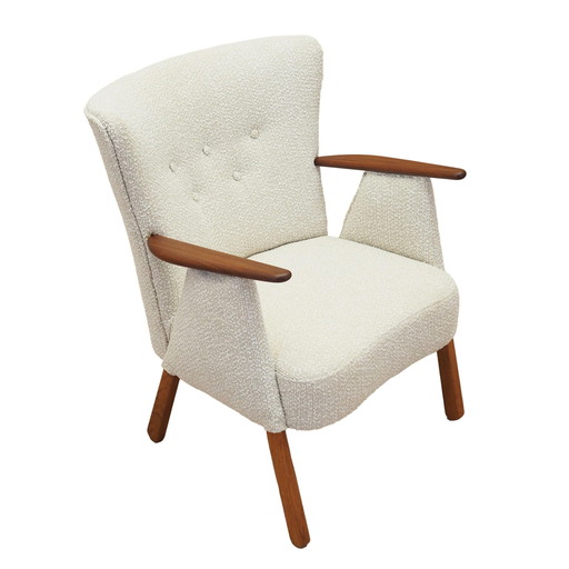 Crème fauteuil, Deens ontwerp, 1970S, Productie: Denemarken