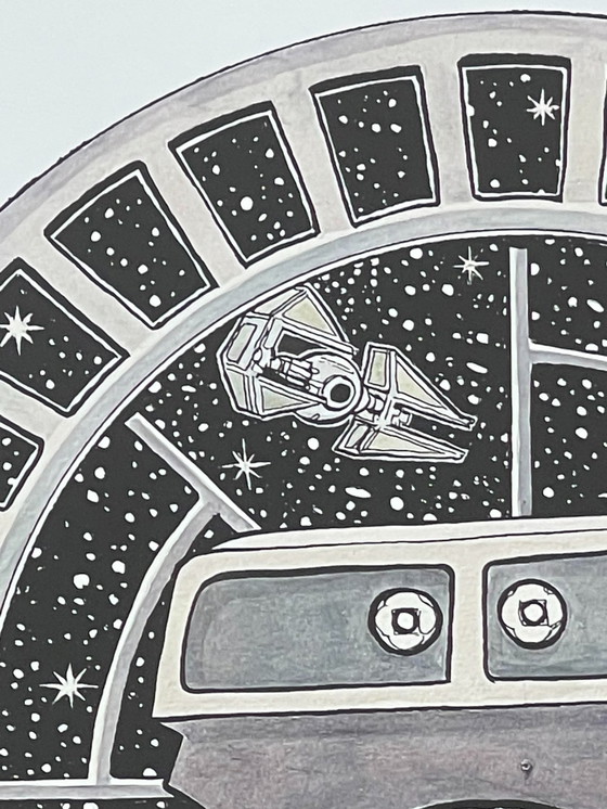 Image 1 of Disney Star Wars Print 'Emperor Glompatine', gesigneerd en genummerd