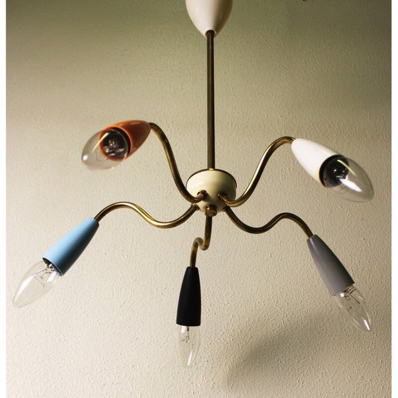 Image 1 of Vintage spinnenkroonluchter, Italië 1970