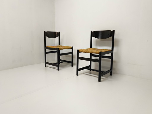 2x Vintage eetkamerstoelen