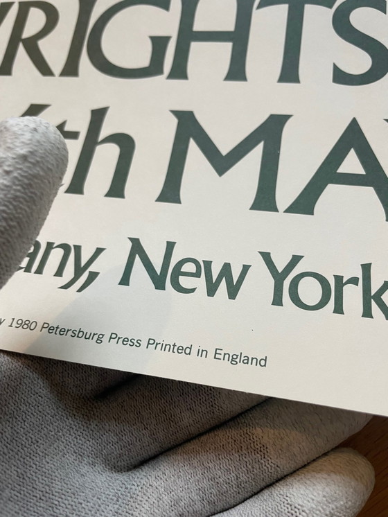 Image 1 of David Hockney, Young Playwrights Festival, Copyright David Hockney 1980 Petersburg Press, Gedrukt in Engeland