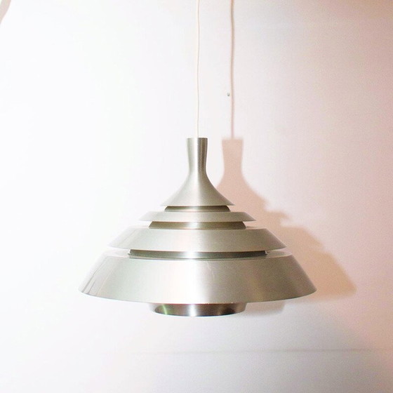 Image 1 of Vintage aluminium hanglamp van Hans-Agne Jakobsson, Zweden 1960