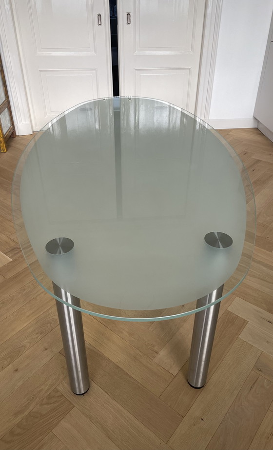 Image 1 of Moderne glazen eettafel