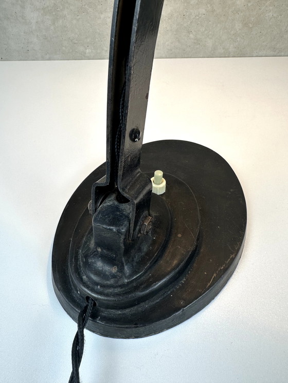 Image 1 of Vintage notarislamp / bankerslamp emaille SEVADAC