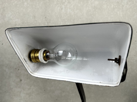 Image 1 of Vintage notarislamp / bankerslamp emaille SEVADAC