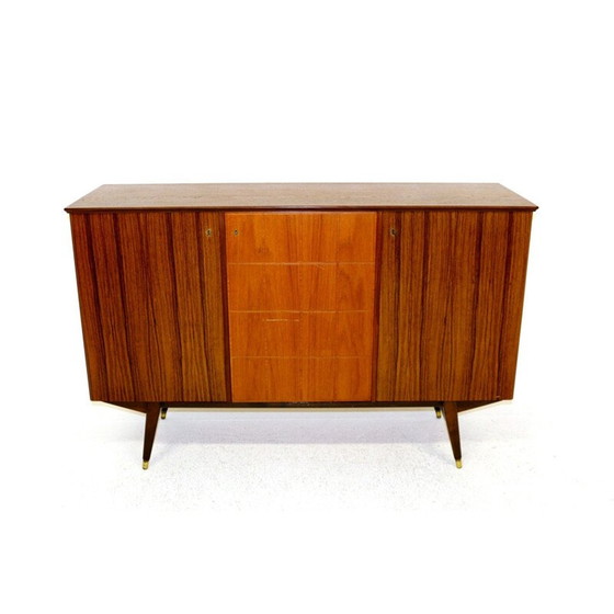 Image 1 of Scandinavische vintage ladenkast van teak- en palissanderhout, Zweden 1950