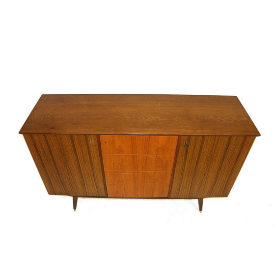Image 1 of Scandinavische vintage ladenkast van teak- en palissanderhout, Zweden 1950