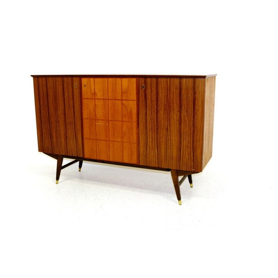 Image 1 of Scandinavische vintage ladenkast van teak- en palissanderhout, Zweden 1950