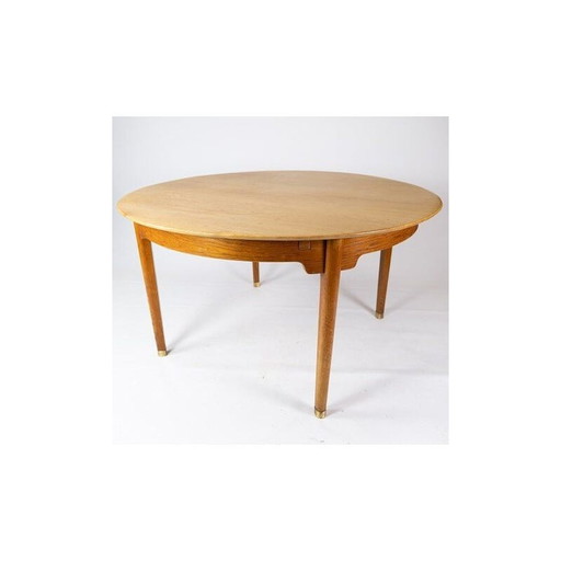 Vintage eiken eettafel, Deens 1960