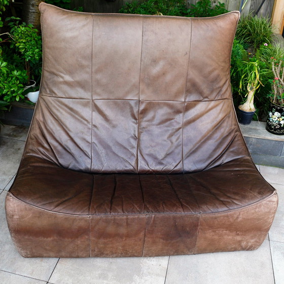 Image 1 of Vintage The Rock Leather Sofa - Gerard van den Berg Montis 1970s  