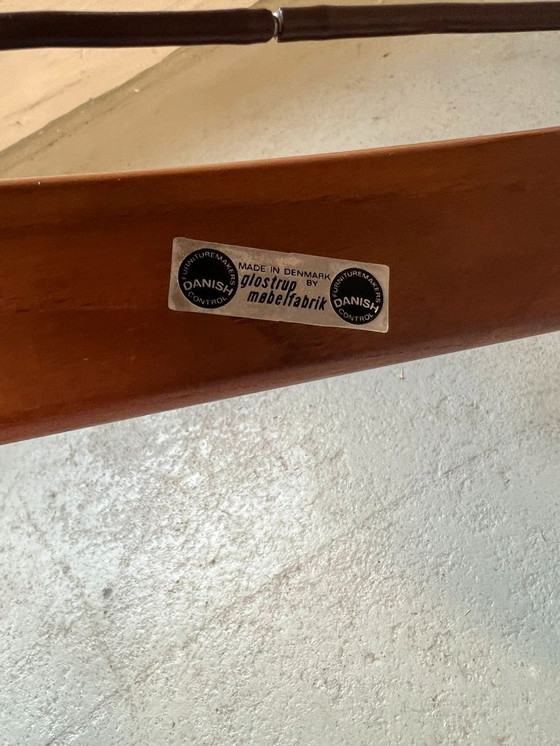 Image 1 of 1X Teakhouten fauteuil van Svend Aage Eriksen voor Glostrup, nieuw gestoffeerd, jaren 60-70