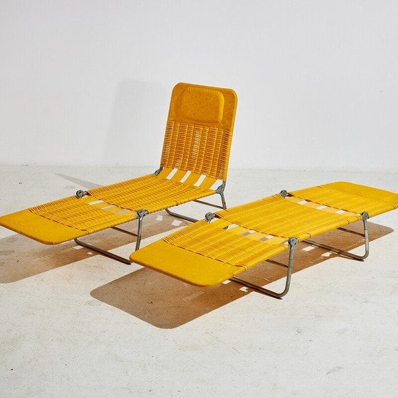Image 1 of Vintage Kurz opvouwbaar zonnebed, jaren 1980