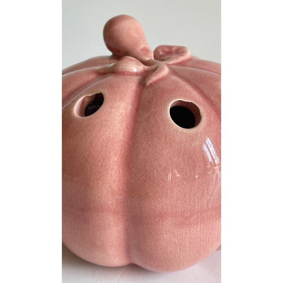 Image 1 of Vintage pompoenbloem spadevaas in keramiek