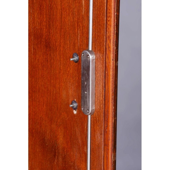 Image 1 of Vintage Bauhaus kast van walnoot en chroom door Hynek Gottwald, Tsjecho-Slowakije 1930