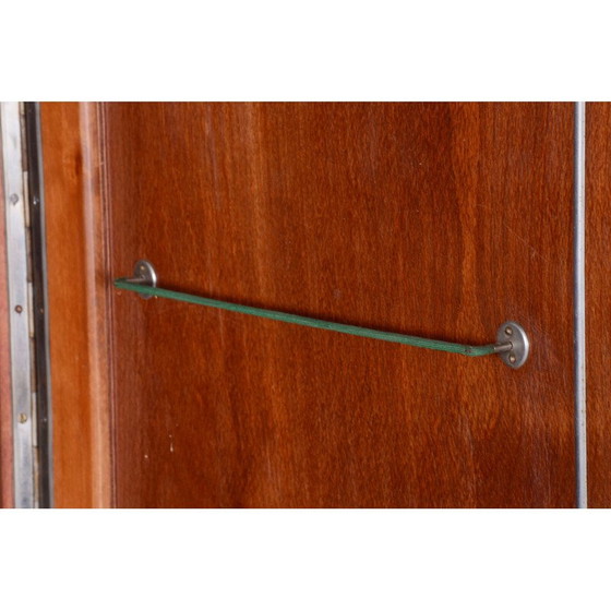 Image 1 of Vintage Bauhaus kast van walnoot en chroom door Hynek Gottwald, Tsjecho-Slowakije 1930