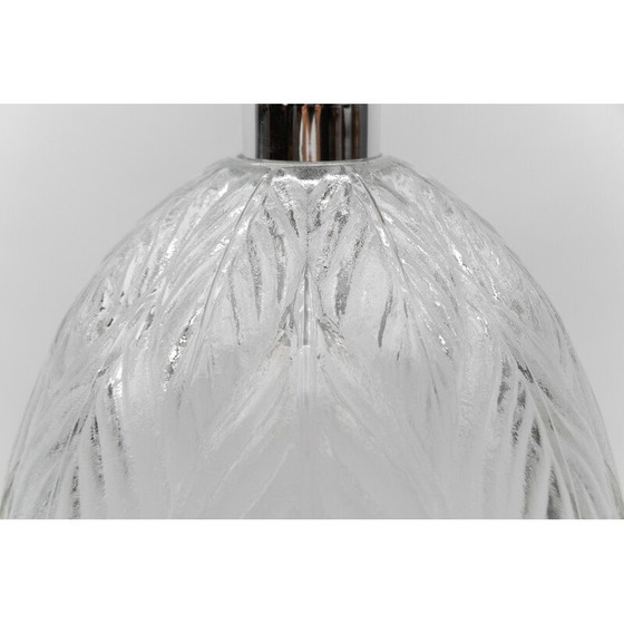 Image 1 of Vintage bladvormige glazen plafondlamp van Peill en Putzler, 1960