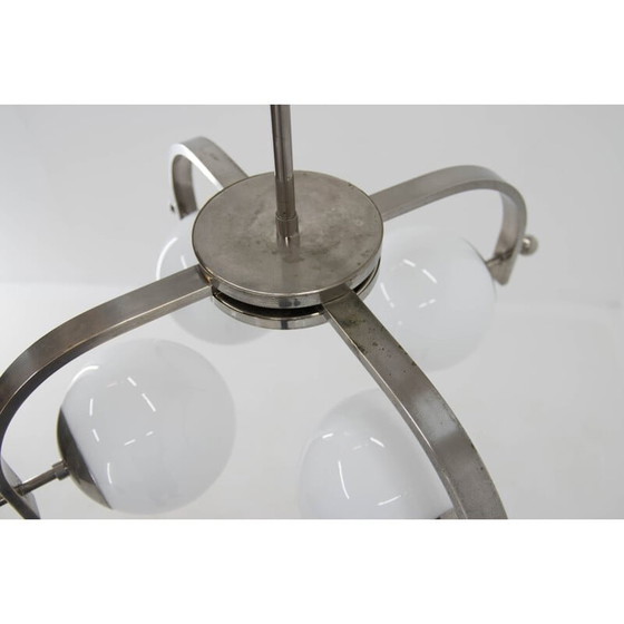 Image 1 of Vintage Bauhaus 4-vlammende kroonluchter, jaren 1930