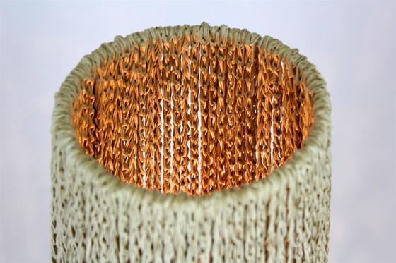 Image 1 of Ruimtetijdperk raket staande lamp met gevlochten snaar, voormalig Tsjecho-Slowakije, 1960S