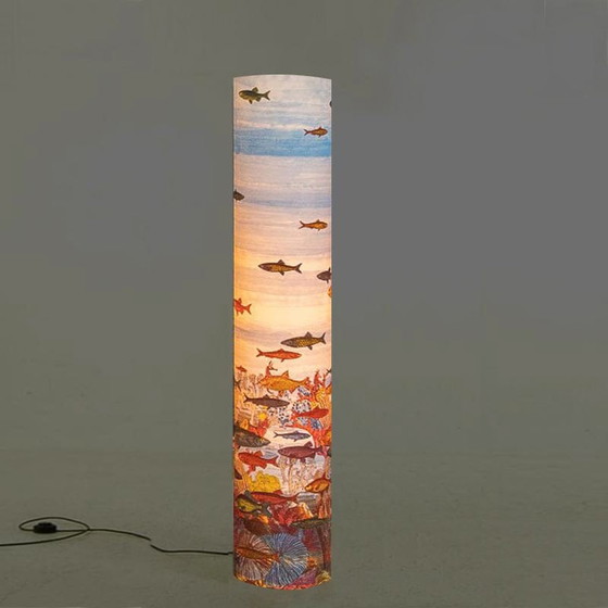 Image 1 of Vintage vloerlamp "Aquarium" van Piero Fornasetti voor Antonangeli