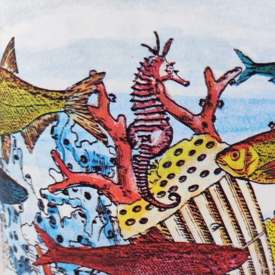 Image 1 of Vintage vloerlamp "Aquarium" van Piero Fornasetti voor Antonangeli