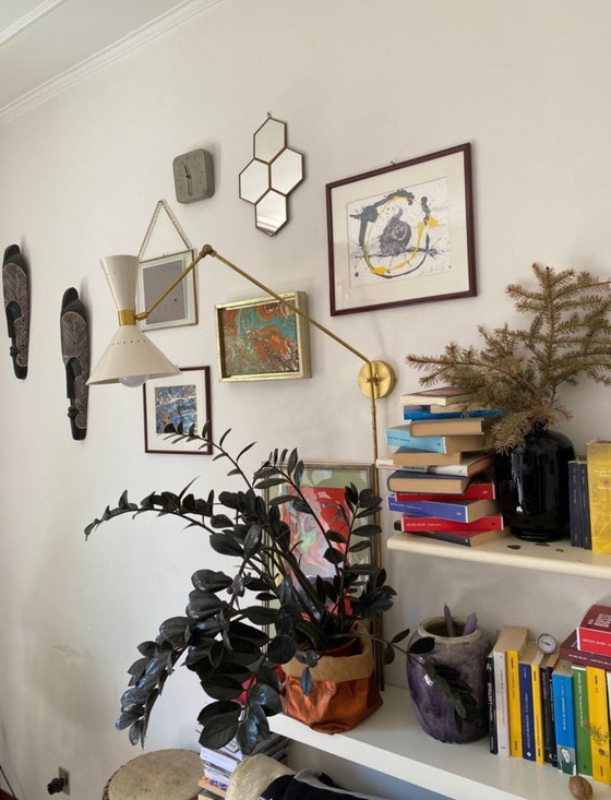 Image 1 of Italiaanse wandlamp uit de jaren 50