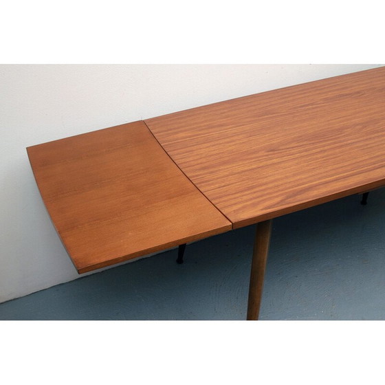 Image 1 of Vintage salontafel van walnootfineer en formica, 1950