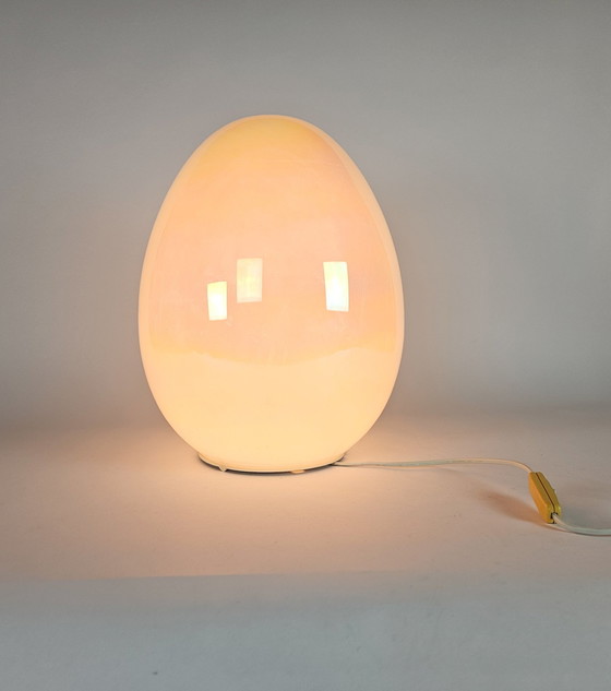 Image 1 of Eglo Leuchten - Xl Egg Lamp -  Vloer/Tafellamp - Glas - 1990'S