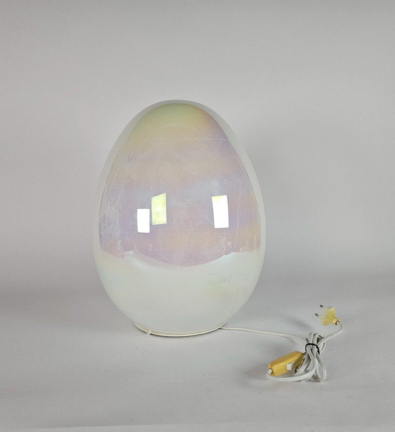 Image 1 of Eglo Leuchten - Xl Egg Lamp -  Vloer/Tafellamp - Glas - 1990'S