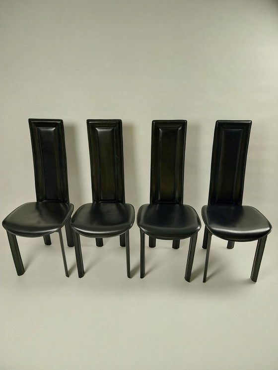 Image 1 of 4x Vintage Eetkamerstoelen