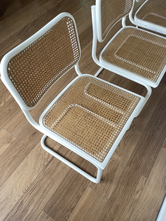 Image 1 of 4X Vintage Cesca Webbing Stoelen