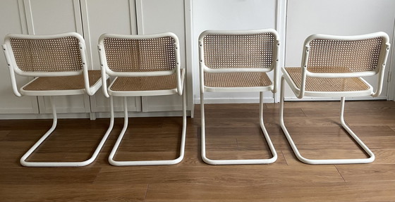 Image 1 of 4X Vintage Cesca Webbing Stoelen