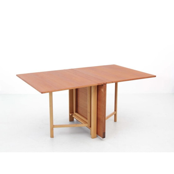 Image 1 of Scandinavische vintage tafel model Maria in teak van Bruno Mathsson, 1960