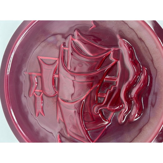 Image 1 of Vintage decoratieve schaal van keramiek voor Niceram, 1950