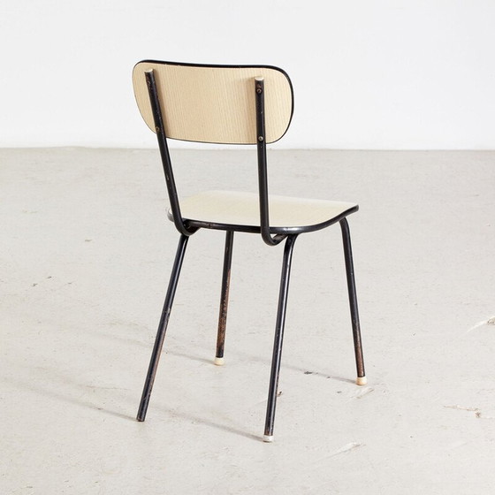 Image 1 of Vintage schoolstoel op metalen frame, 1970