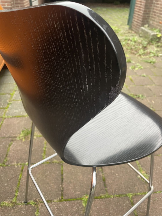 Image 1 of 2X Fritz Hansen Series 7 Kruk. Arne Jacobsen Design Barkrukken.