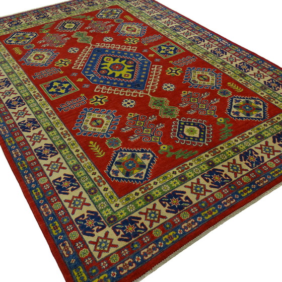 Image 1 of Kazak - 302 x 200 cm - Handgeknoopt vloerkleed