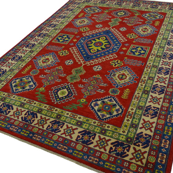 Image 1 of Kazak - 302 x 200 cm - Handgeknoopt vloerkleed